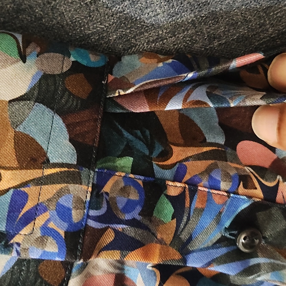 NWOT ETON Multicolor Floral Shirt - Picture 7 of 9